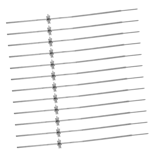 FUNOMOCYA 20pezzi Spiedini Per Barbecue Rotazione Automatica Spiedini Professionali Per Grigliate in Metallo Per Shish Kebab e Salsicce Accessori Barbecue Riutilizzabili