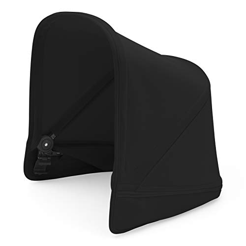 Bugaboo Donkey2 Sun Canopy, Black - Extendable Sun Shade for Full Weather Protection, Machine Washable