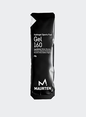 Maurten Gel 160 Energy Gel - 12-Pack of 65g - 40g Carbohydrates for Extended Endurance Sports - Stomach-Friendly Patented Hydrogel Technology for Endurance Athletes - Free of preservatives