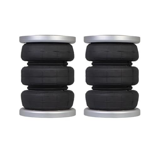 Kit de suspensión neumática universal 3S2300F de 2 piezas, bolsa for amortiguador neumático con brida de aluminio