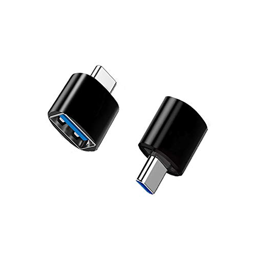 Cainda Adaptador USB C a USB (2 Pack), USB-C a USB 3.0, USB Tipo-C a USB, Tipo C Macho a USB Hembra OTG Adaptador para MacBook, Samsung, Huawei, Xiaomi Tipo-C Cover