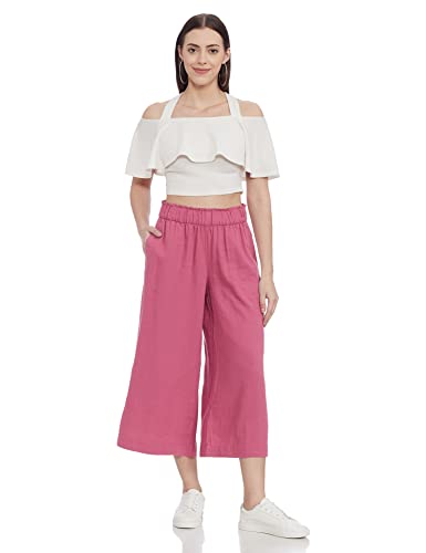 Image of Marks & Spencer Women's Regular Casual Pants (T57 7138K Raspberry 14)