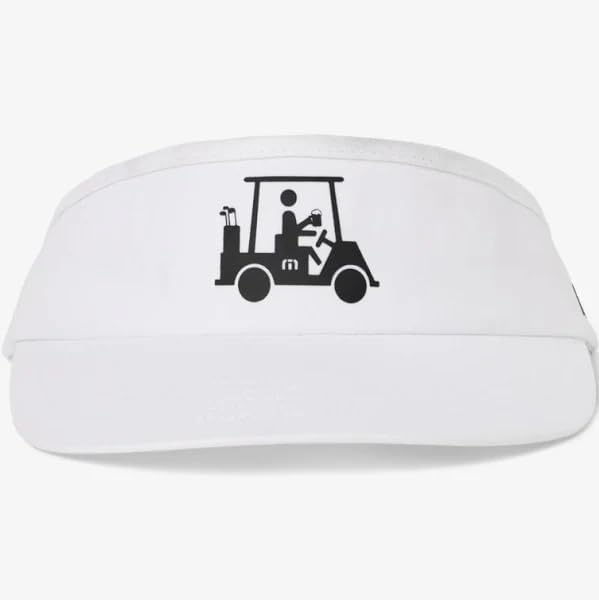 TravisMathew Mens Mapes Visor White One Size