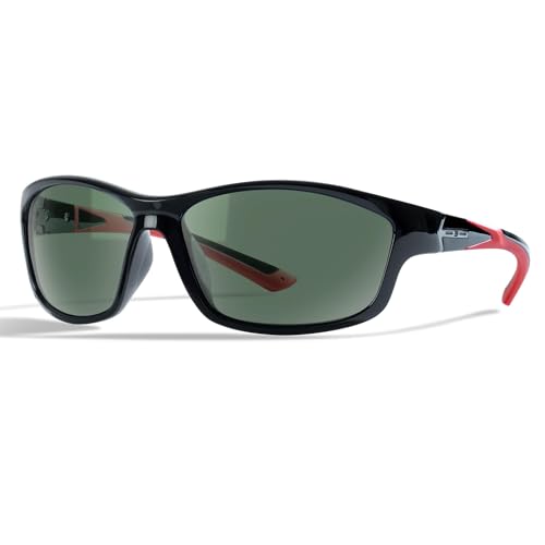 Image of BNUS Polarized Corning Glass Lens Sunglasses for Men Fishing & Driving | Durable scratch-resistant lenses, matte no-paint frame, wrap-around, great for running, cycling & all-day wear