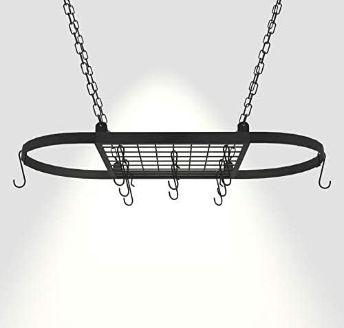 Miniatura 6 de Ganchos de metal negro para colgar, ganchos para colgar ollas disponibles para terminar utensilios de cocina (4 pulgadas, negro, 10)