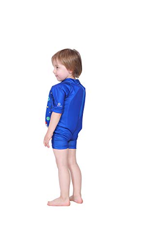 Megartico Kids Swim Float Suit T-Shirt Buoyancy Swimwear Trainer (Outer Space) Large