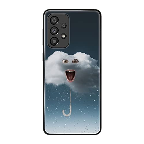 Coque Samsung Galaxy A33 5G König Design en TPU antichoc design nuage de pluie