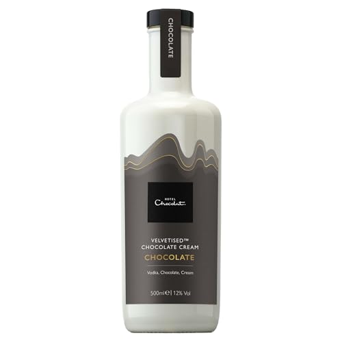 Hotel Chocolat Vodka Chocolate Velvetised Cream - 500ml, 12% vol - Great Over Ice Or In Hot Chocolate And Cocktails