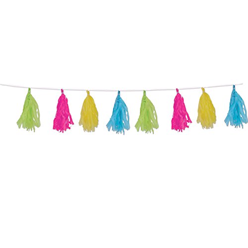 Guirnalda de borlas de pañuelos decorativa para fiestas infantiles y cumpleaños