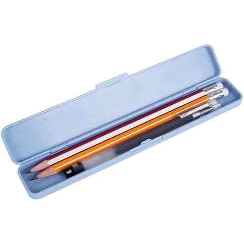 Foosi Small Pencil Box - Plastic Pencil Case - Pencil Cases for Adults,Pencil Case Aesthetic,Multipurpose Brushes Box, Cosmetic Pencil Cases,Travel Toiletry cases Cover