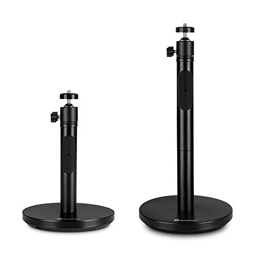 Support sur Pied pour vidéoprojecteur Universel Houzetek, Support projecteur Plafond, Support projecteur Mural, réglable de 14 à 20 CM pour Mini projecteur, DV et caméras, Prend en Charge jusqu'à 2KG