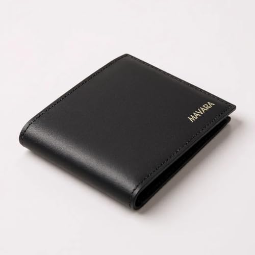 MAVARA Mens Wallet – Slim Minimalist Wallet for Men – 100% Genuine Leather Bifold Mens Wallets Leather with Removable ID Holder – Thin Card Holder Wallet for Cash & Credit Cards2