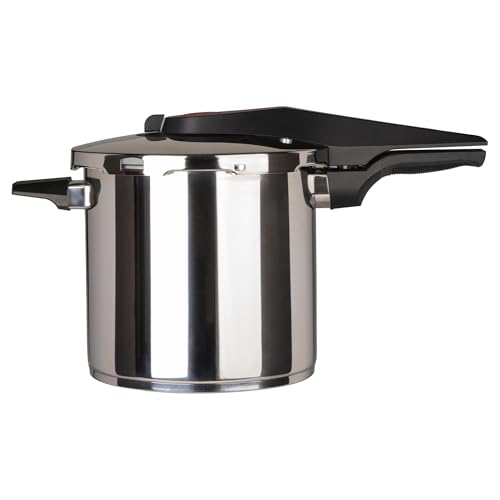 El Mejor Listado de Ollas Express Tefal los más recomendados. 44 Ekco | Olla Express Advance 7.6 Litros con 5 Sistemas de Seguridad de Acero Inoxidable