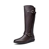 DREAM PAIRS Women's Trace Brown Faux Fur-Lined Knee High Winter Boots Wide Calf Size 10 M US