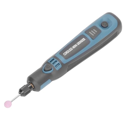 Tragbarer Elektrischer Schleifstift 3 Geschwindigkeiten USB-Aufladung Kabelloses Rotationswerkzeug zum Schleifen, Bohren, Polieren, Gravieren, DIY-Projekte