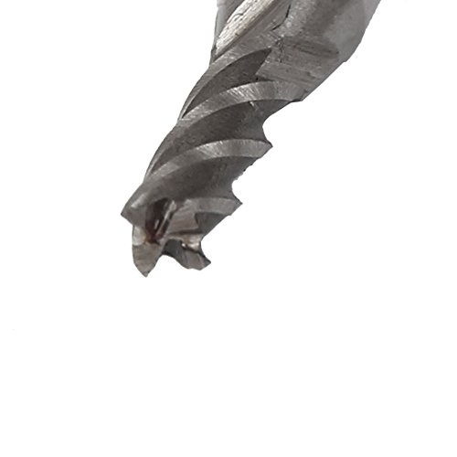 Image of uxcell 5 /32 inch x 1 /4 inch HSS-AL CNC 4 Flutes Cylindrical Spiral Router Bit End Mill Cutter