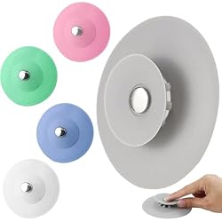Tapon Fregadero Silicona Toivize 5 Piezas Tapon Bañera, Tapón de Lavabo con Función de Colador de Pelo Tapón de Desagüe de Silicona Adecuados para Baño Cocina Bañera Tapón de Fregadero