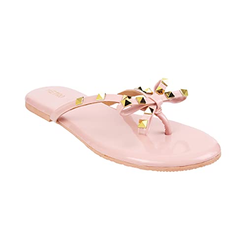 Image of Metro Women's Embellished Faux Leather Flat Fashion Slipper
