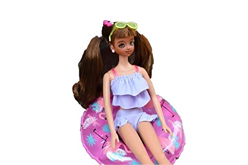 MIMI WORLD Mimis Poupée Excitante Robe Beachwear Vacances D'Été avec Costume De Bain Anneau De Codage en Figure Jouet Mode Playset