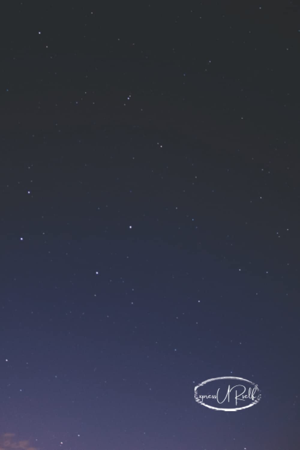 notebook.: Starry Night Sky Blank Lined Notebook