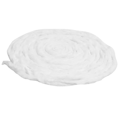 TOPPERFUN 1 Bag Hairdressing Cotton Coils Single Use for Perming Dyeing Hair Salons Absorbent Cellulose Strips Barber Supplies Styling Wave Liquid Protect Neck Band Ear Shield Roll Tissue Paper_White