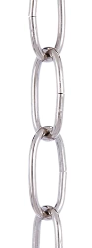 Image of B&P Lamp Nickel Plated 10 Gauge Oval Chain