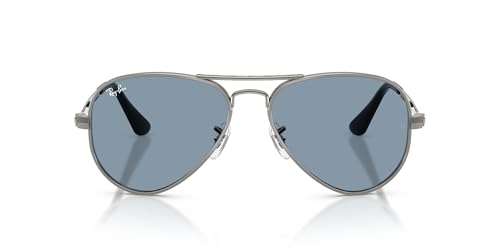 Ray-Ban (���C�o��) �T���O���X AVIATOR MAX ���j�Z�b�N�X �t���[��/�K�����^�� (GUNMETAL) �����Y/�N���X�^���A�Y�[���u���[AR (BLUE) �����Y��58mm 0RB3925