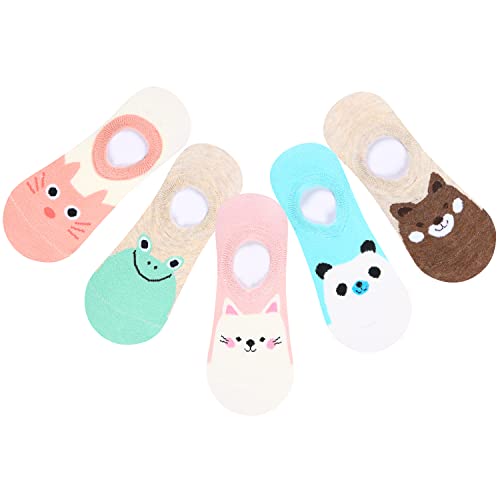 Image of Benefeet Sox Funny No Show Socks Womens Girls Fun Animals Novelty Low Cut Socks Cute Crazy Sock Non Slip Christmas Gifts