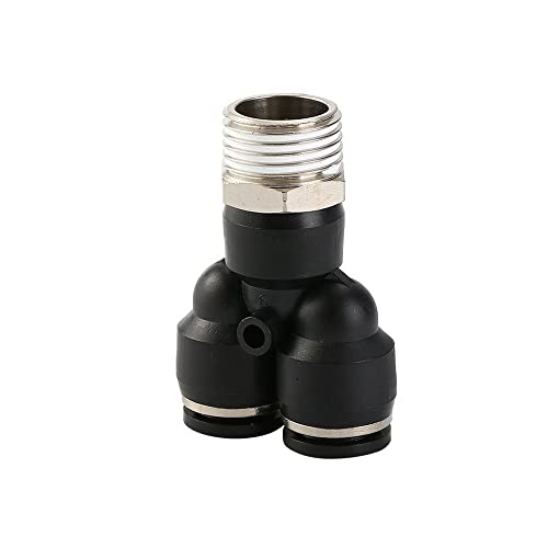 ezqnirk 1PCS Black Air Hose Fittings Pneumatic Quick Coupling Pipe,PX,12-04 (12mm-1/2)