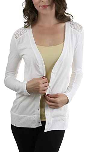 Image of ToBeInStyle Women's Long Sleeve Button Down V-Neck Cardigan