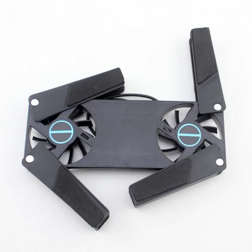 Base refrigerante portátil con ventiladores duales USB miniatura 6