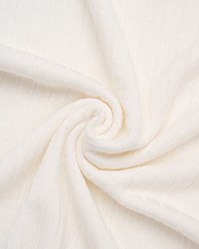 Girls' Pajama Set - 4 Piece Rib Knit Sleepwear Shirt and Joggers, Shorts (4-6X)3