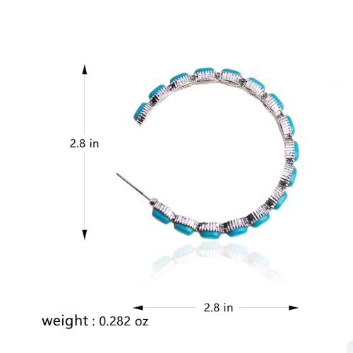 Rustic Couture's Western Hoop Earrings for Women Cowgirl Country Concho Western Statement Jewelry4