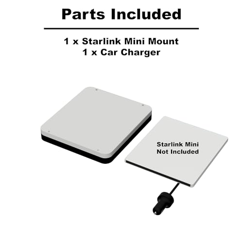 Image of Starlink Mount Ultra-Durable Kit for Campers, RVs, UTVs, Trucks, & Cars | USA Made | Interior and Exterior Vehicle Installation | Hardtop Complete Coverage (Add Car Charger, Mount Only)