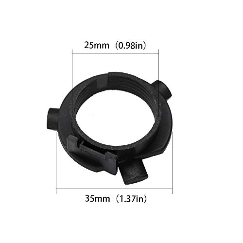 HUIQIAODS 2PCS H7 LED Headlight Bulb Retainers Holder Adapter Clip for Kia K3/K4/K5/K7/Sorento/Optima/Hyundai Sonata Generation 9/Mitsubishi Outlander (H7 - Kia adapter)