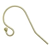 Dreambell 14k Gold Filled Dot Earwires 0.7mm / 21 GA Gauge French Hook Earring