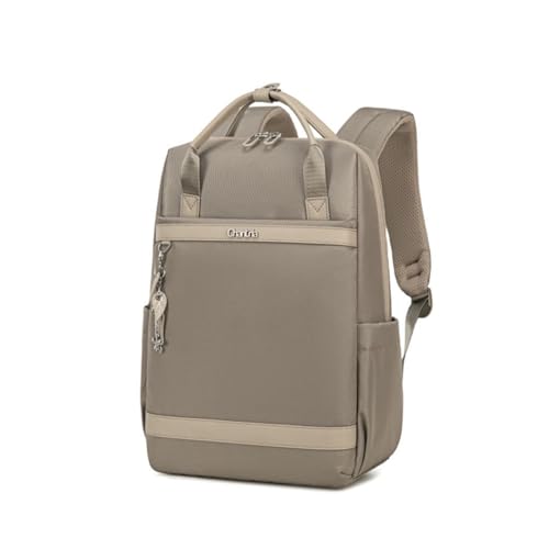Image of Chantria Slim Backpack for Women Stylish 14-inch Laptop Bag 13L Multi-pocket Water-resistant Daypack with Top Handheld & Luggage Strap,Ladies Backpack for Office Casual College