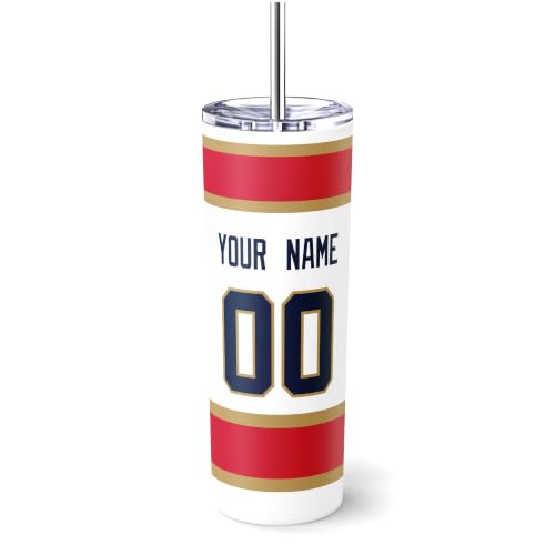 Image of ANTKING Florida Tumbler 20oz Travel Mug Custom Name Number Gifts | Stainless Steel Insulated Coffee Cup for Men Women