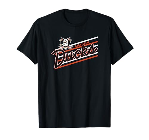 Anaheim Ducks Retro Performer Black NHL Officially Licensed T-Shirt