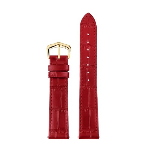 Correa de cuero genuino EDVTK35 con piel de vaca legitima de tacto suave para reloj