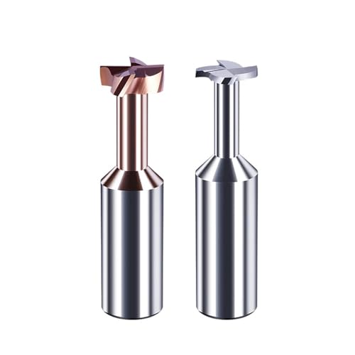 T-Nut-Fräswerkzeuge 4mm 6mm 8mm T-Nut 4 Nutenfräser Hartmetall T-Nut Fräsen Wolframstahl Legierung Fräsen T-Nut Fräswerkzeug 4(6Dx3.0Hx2.5dx8xL50mm)