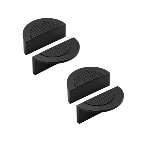 Image of VEZEL Aluminium Knobs for Drawers /Knobs for Cabinet, Wardrobe Handle - Modern Cabinet Pull for Wardrobe, Drawer & Furniture, Silk Black, 32mm - Pack of 4-| 3 Years Warranty |