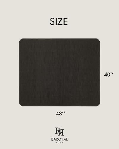 Image of BARoyal Office Chair Mat for Hardwood Floor Under Desk Computer Rolling Chair Mat for Wood /Tile Floor Non-Slip Heavy Duty Desk Rug PVC Plastic Hard Floor Protector 40 inchx 48 inch (Espresso)