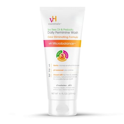 vH essentials, Ph Balanced Daily Feminine Wash, Tea Tree Oil