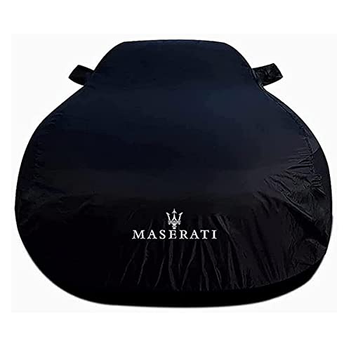 AIFEN Bâche pour Voiture Housse Auto Voiture pour Maserati GranTurismo GT,Etanche Bâche pour Voiture Couverture Auto Anti-poussière Housse de Protection Couverture de Voiture Tissu Anti UV Noir Cover