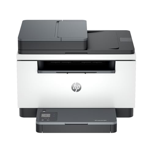 HP LaserJet M235sdw 8J9K7F, Impresora Láser A4 Multifunción Monocromo a Doble Cara automática, Escaner, Copiadora (29 ppm, Wi-Fi, Ethernet, Procesador 500MHz, Memoria 64MB, Smart App) Blanca y Gris
