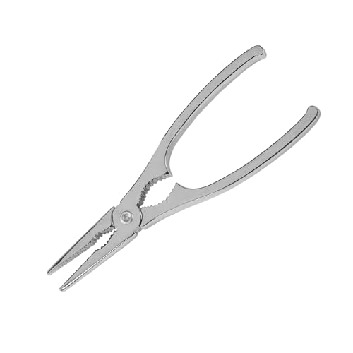 Fackelmann Tenacilla de Marisco, Pinzas Marisco para Abrir Cáscara de Marisco, para Patas de Cangrejo, Langosta, Bogavante, Nécoras, Acero Inoxidable, 17x4.5cm, 1 ud.