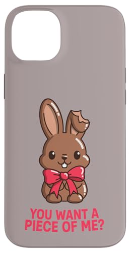 Chocolate Bunny Do You Want Piece of Me �ʔ����C�[�X�^�[���r�b�g �X�}�z�P�[�X iPhone 14 Plus �p