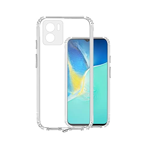 Image of COVERBLACK Soft Rubber Silicon Clear Back Cover Compatible Model for Vivo Y15s - Transparent