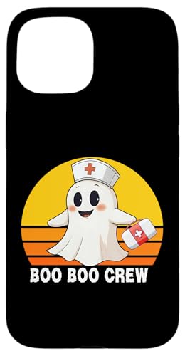 Boo Boo Crew Funny Ghost nEB Ōt p TVc X}zP[X iPhone 15 p